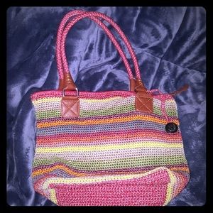 The Sak crocheted stripe purse